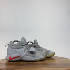 Childrens Nike Paul George Playstation 2.5 Wolf Gray Basketball Shoes Size 4 Y