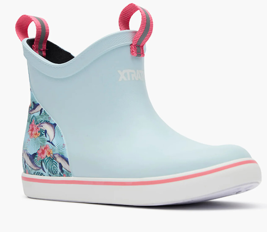 Xtratuf Kid’s Ankle Deck Boot Guy Harvey Dolphin Fishing XKABGH20