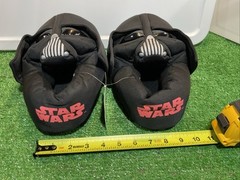 Star Wars Darth Vader 3D Soft Plush Slippers House Shoes Kids Size: L 3-4 New