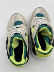 Nike Huarache Run Phantom Volt Bright Spruce 704949-045 Youth US Size 8C Shoes