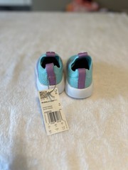 Adidas Bubblecomfy I Slip-On Low Top Sneakers Unisex Kids US 5K Blue Purple