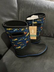 LongCone Kids Mud Boots Construction Monsters Size 4