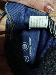 Official supply Blue Denim Textured Boots with faux fur trim Toddlers 7
