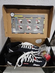 Heelys Skeleton X-ray Style Inline Skate Shoes Black White and Red Youth Size 4