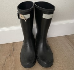 Hunter Original Kids Classic Black Unisex Rain Boot Toddler US 13 Boys 1 Girls