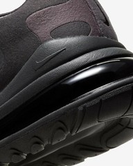 Nike Air Max 270 React GS Triple Black Youth/Women’s Size 6Y = Women’s 7.5 NEW