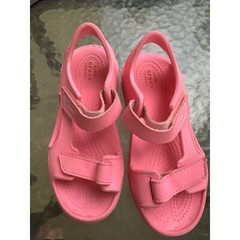 Crocs Sandal Adjustable Strap Pink Sandals Comfortable Kids Size Junior 1