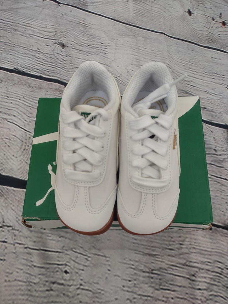 PUMA ROMA BASICS WHITE SUMMER TODDLER UNISEX SHOES SIZE 8T NEW IN BOX