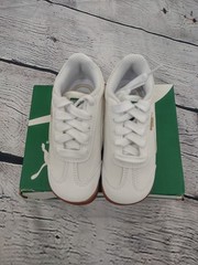 PUMA ROMA BASICS WHITE SUMMER TODDLER UNISEX SHOES SIZE 8T NEW IN BOX