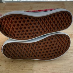Vans Ward Checker Dot Sneakers Kids Red Canvas Lace-Up Low Top Comfort – 2