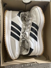 NEW Adidas Run 70s 2.0 J Kids Shoes White Black Gum Size 6 Youth