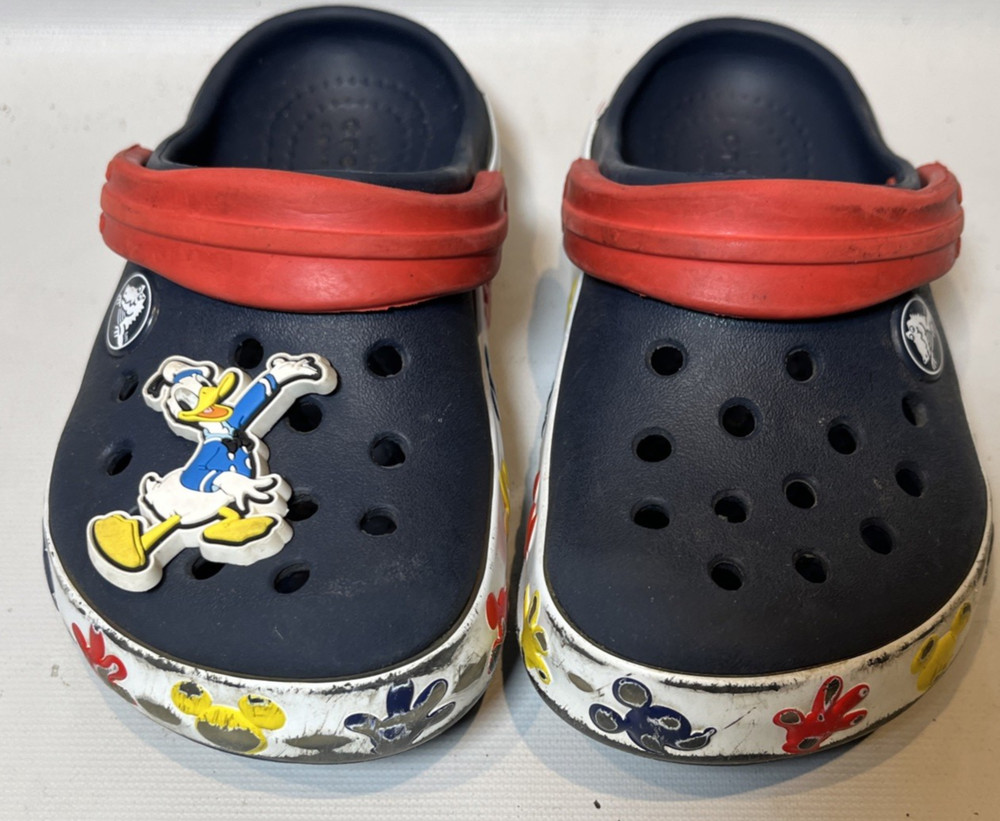 Crocs x Disney Mickey Mouse Kids Children Boys Clogs Blue Cobalt Size C3