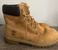 Timberland® 12909 Junior’s 6″ Premium Waterproof Boots Wheat Nubuck – Size 6M