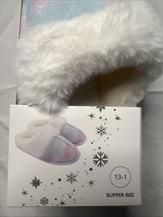 Kids Slippers Tiedye – NEW Size 11-12 See Pics Winter Fall Boho Retro Christian