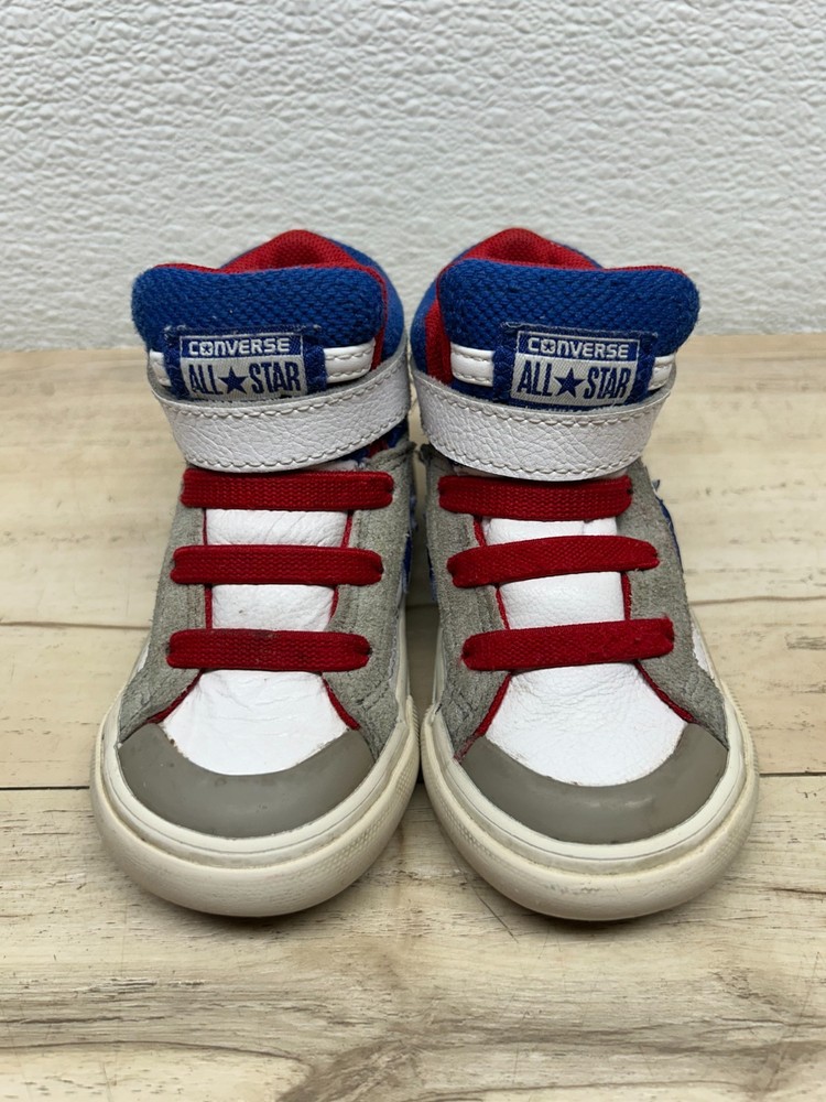 Converse All Star Pro Blaze Strap Leather High Top Sneakers Kids Size 5