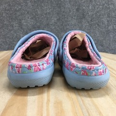 Crocs Shoes Junior 3 Clogs Gray Multicolor Slip On Round Toe Casual Comfort
