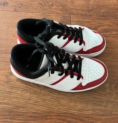 Nike youth Jordan Nu Retro 1 LowVarsity Red White Black (GS)