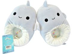 Squishmallow Slippers Kids Plush Samir The Blue Whale NWT Size 13 / 1 NWT