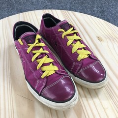 Converse Shoes Junior 6 One Star Sneakers Purple Canvas Cap Toe Lace Up Casual