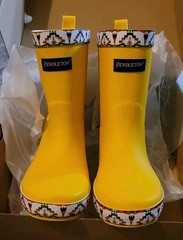 Pendleton TUCSON Mid Boot Rain Water Boots Yellow Unisex Kids 13/1 Outdoor NIB