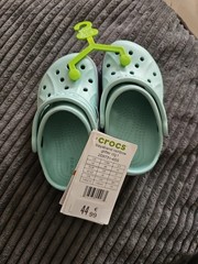 Crocs Bayaband Rainbow Glitter Clogs Sandals Unisex Kids Size C6 New