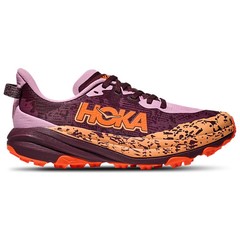 HOKA Speedgoat 6 Purple Orange 1156933-FWR Size 4Y-7Y Womens Kids Brand New