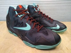 Nike LeBron 11 XI Diffused Jade Black Mint Green Teal GS 621712 004 Sz 7Y