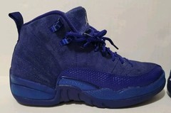 Nike Air Jordan 12 Retro Deep Royal Blue Suede 153265-400 Youth 4Y LEGIT CHECKED
