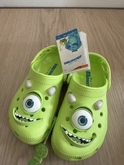 Disney and Pixar Monsters, Inc. Crocs Mike Wazowski Classic Clog. Kid’s size C12
