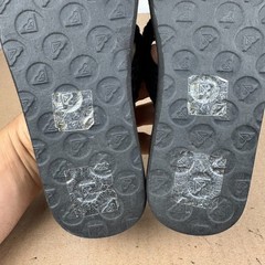 Roxy Kid Black Braide Flip Flops Size 1.5/2 No Tag Check Measurement 8 In insole