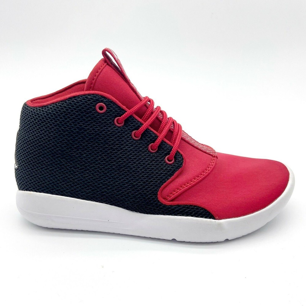 Jordan Eclipse Chukka Black White Gym Red Kids Size 4 Basketball 881454 001