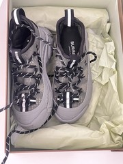 Burberry Kids‘ Low-Top Check Sneakers Pre-owned, Size UK 10.5/EU 29