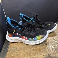 Under Armour Curry Flow 8 Feel Good Flow Tie Dye Black Basketball Shoes 6.5 Y