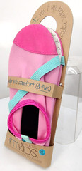 FitKids Active Play Pool Sand Breathable Pink Med Comfort Fold & Go Footwear