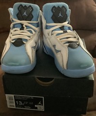 Nike Jordan True Flight (PS) White/Black/University Blue SZ 13C 343796 140 Boxed