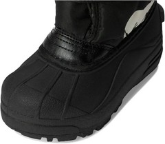 Sorel Snow Commander Boot Round Toe Mid Calf Black/Charcoal Toddlers Kids Size 6