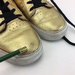 Supra S13021K Muska 001 Skytop Gold Lace-Up High Top Sneakers Youth US 6