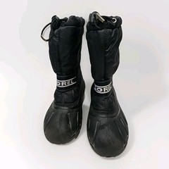 Youth SOREL Boots Size 4 Felt Pack Black Snow Winter NY1799-011 Preowned