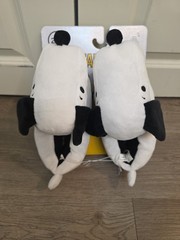 Peanuts Snoopy kids Plush Slippers indoor house shoes AU 2/3 New