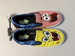SpongeBob SquarePants and Patrick Star Slip On Shoes Size 3 Big Kids NEW w/ Tag
