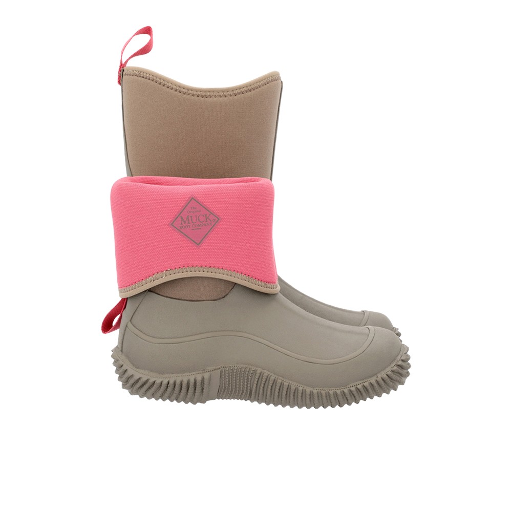 Muck Boot Hale Pull On Snow Girls Brown, Grey, Pink Casual Boots KBH900