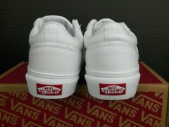 Vans Seldan Platform Sneakers Youth Kids Size 2 Canvas White