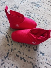 Restoration Hardware Toddler Size Plush Foot Duvets Non Slip Slippers Down Fill