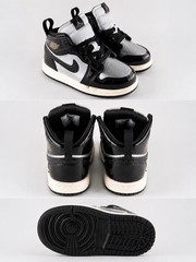 Size 7C- Jordan 1 Mid SE (TD) Black Metallic Toddler