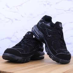 Nike Air Max Plus Black Dark Grey Low Mesh Shoe Sneaker DR7996-001 Toddler Sz 9C