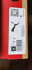 Puma junior size 5c regular, puma smash v2 L Jr. White-peacoat-red.
