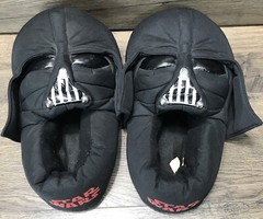 STAR WARS DARTH VADER Polyester Step In Slippers Child Size 6 2012