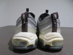 Nike Air Max 97 Shoes Youth Size 5Y Silver Bullet Metallic Silver Red 918890-001