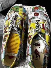 Vans Authentic x Peanuts Comics Kids Size 2.5 Sneakers Snoopy Charlie Brown
