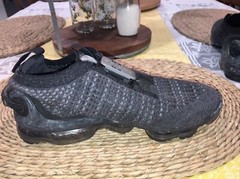 Nike Air Vapormax 2020 Flyknit GS Black Youth 6.5Y Women 8 CJ4069-002 Lace Lock
